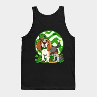 Beagle Leprechaun St Patricks Day Irish Dog Tank Top